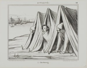Em Cherbourg, chapa 546 de Actualités de Honoré Victorin Daumier
