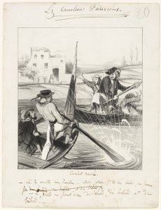 Combate Naval de Honoré Victorin Daumier