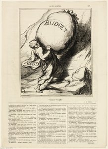 Tal como Sísifo, placa 27 de Actualités de Honoré Victorin Daumier