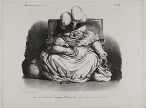 Marie Louise Charlotte Philippine Pairie, prostituta, com licença da polícia de Honoré Victorin Daumier