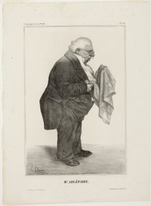 Sr. Arlépaire, chapa 280 de Célébrités de la Caricature de Honoré Victorin Daumier