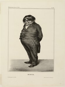 Sr. Prune, chapa 288 de Célébrités de la Caricature de Honoré Victorin Daumier
