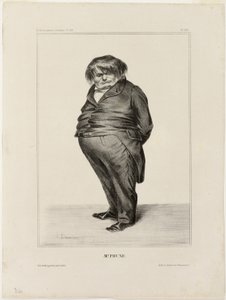Sr. Prune, chapa 288 de Célébrités de la Caricature de Honoré Victorin Daumier