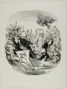 Oh, raios! ... as uvas não estão mesmo boas este ano!, prato 24 de Pastorales de Honoré Victorin Daumier