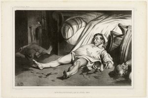 Rue Transnonain, em 15 de abril de 1834, 2 de outubro de 1834, placa 24 de L