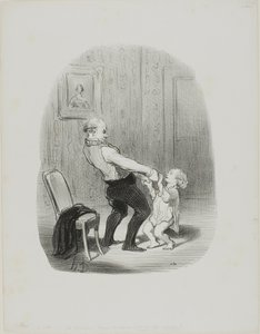 A Primeira Dança Lession, de Les Papas de Honoré Victorin Daumier