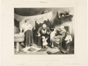 A Boa Avó, placa 55 de Honoré Victorin Daumier