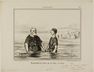 O reaparecimento dos Tritões do Mar, placa 412 de Actualités de Honoré Victorin Daumier