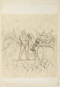 O espetáculo lateral (La Parade) de Honoré Victorin Daumier