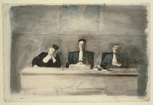 Os três juízes de Honoré Victorin Daumier