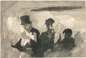 Transporte de terceira classe de Honoré Victorin Daumier