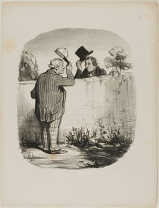 Dois bons vizinhos, placa 25 de Locataires Et Propriétaires de Honoré Victorin Daumier