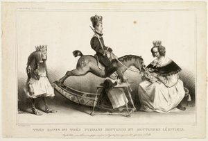 Muito Altos e Poderosos Pirralhos Legítimos. Povos, defendam-se, despedacem-se, sacrifiquem-se por esta realeza, vocês pertencem-lhes, imbecis, chapa 19 de Honoré Victorin Daumier