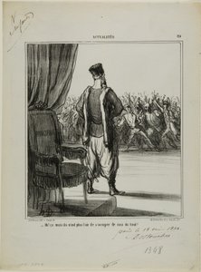 "E então..., parece que já não se interessam por mim", placa 89 do Actualités de Honoré Victorin Daumier