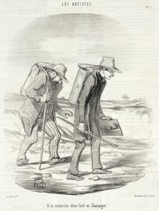 À procura de uma floresta na Champanhe de Honoré Daumier