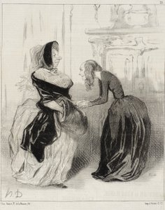 «Adeus, minha querida Flora ... não se esqueça ...» de Honoré Daumier
