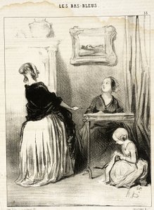 Ah!... Que educação tão singular dão à vossa filha?... de Honoré Daumier