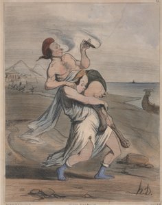 História Antiga, não. 13: O Rapto de Helen (História Antiga, nº 13: O Rapto de Helen) de Honoré Daumier