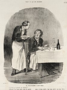No restaurante por 32 sous de Honoré Daumier