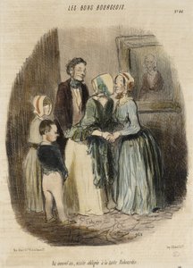No Ano Novo, visita obrigatória à tia Rabourdin de Honoré Daumier