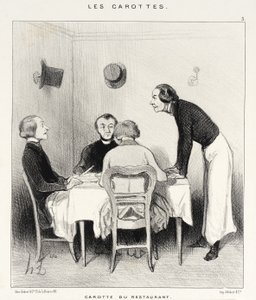 Cenoura do restaurante de Honoré Daumier