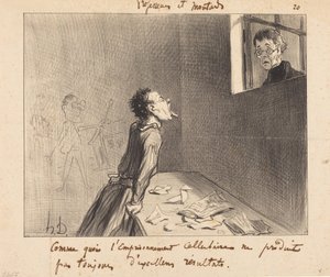 Como o encarceramento celular... de Honoré Daumier