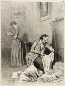 Desde que Virginie obteve o sétimo prémio de consolação... de Honoré Daumier