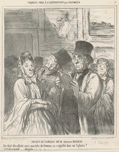 Em frente ao quadro de M. G. Moreau de Honoré Daumier