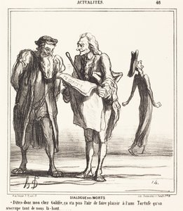 Dialogue des morts de Honoré Daumier