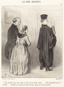 Dizer... que temos um filho que é... advogado... de Honoré Daumier