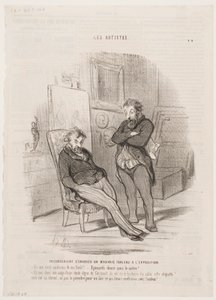 Desvantagem de enviar uma pintura má para a exposição de Honoré Daumier