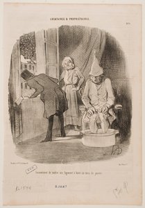Desvantagem de pôr a casa para alugar em janeiro de Honoré Daumier