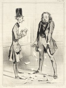 Mais uma vez os meus credores, sempre... de Honoré Daumier
