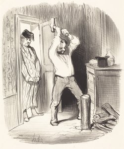 É permitido a Deus... rachar lenha... de Honoré Daumier