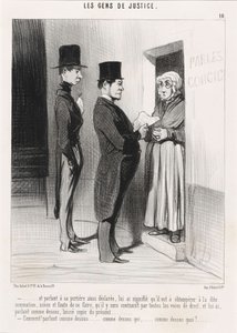 E falando com a sua porteira assim declarada... de Honoré Daumier