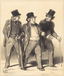 Parece-me que vejo... um... cão... sem açaime!... de Honoré Daumier