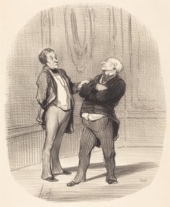 Há guerra... as rendas vão... diminuir... de Honoré Daumier