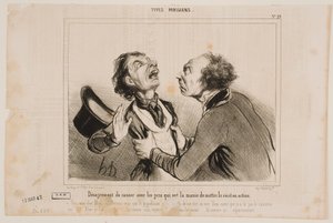 O incómodo de falar com as pessoas... de Honoré Daumier