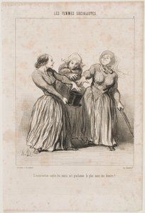 A insurreição contra os maridos é proclamada como o primeiro e mais santo dever da vida! de Honoré Daumier