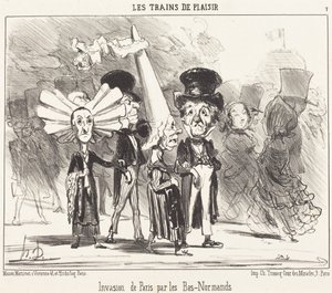 Invasão de Paris pelos Baixo-Normandos de Honoré Daumier
