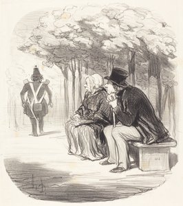 Não me surpreende que as mulheres tenham... gosto... de Honoré Daumier
