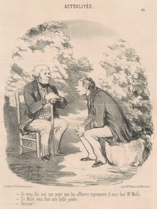 Digo-lhe que... precisamos do Sr. Molé... de Honoré Daumier