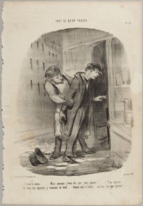 Quero beber!..., número 36 da série «Tudo o que se quiser» de Le Charivari de Honoré Daumier