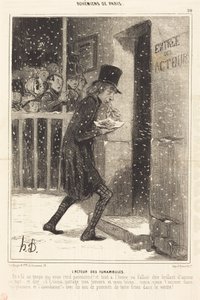 O actor dos Funambules de Honoré Daumier