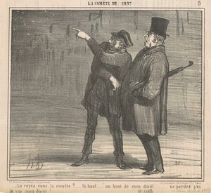 Você vê o cometa? ... de Honoré Daumier