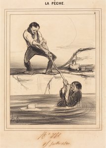 Le Barbillon arrasta... de Honoré Daumier