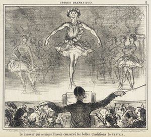 O dançarino que se vangloria de ter conservado... de Honoré Daumier