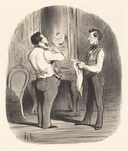 O dia em que se trata de fazer uma conquista de Honoré Daumier