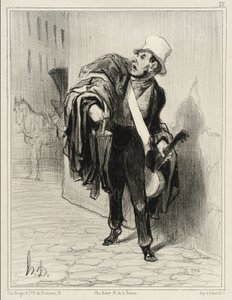 O vendedor de roupa de Honoré Daumier
