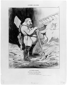 Os Estábulos de Augias de Honoré Daumier